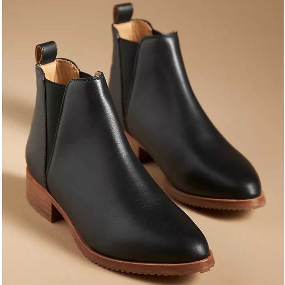 Nisolo Eva Chelsea Everyday Black Leather Boots Women's Size 10 CLOSING CLOSET